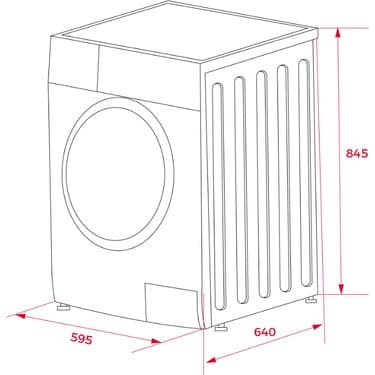 Siemens iQ300 WT45RV0STR  8 kg Isı Pompalı Kurutma Makinesi 3