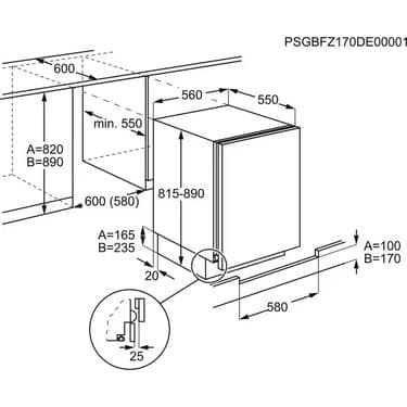 Electrolux LYB2AE82S E Enerji Sınıfı 90 lt Statik Ankastre Derin Dondurucu 3