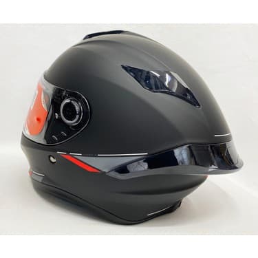 MT Targo S Mat Siyah A1 Şeffaf Vizörlü V-14B Motosiklet Kaskı 2