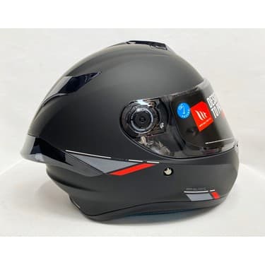 MT Targo S Mat Siyah A1 Şeffaf Vizörlü V-14B Motosiklet Kaskı 3