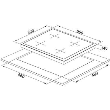Silverline CS5436W01 Ankastre Ocak 3