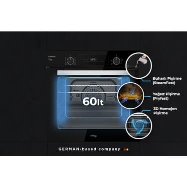 Tommatech TAF6005BS Ankastre Elektrikli Fırın 2