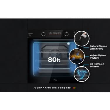 Tommatech TAF6003BSP Ankastre Elektrikli Fırın 2