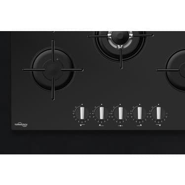 Tommatech TAO7001BG Ankastre Wok Gözlü Gazlı Ocak 70 cm Siyah Cam 3