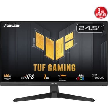 Asus Tuf Gaming VG259Q3A 24.5 Inç 180Hz 1ms Full Hd Freesync Fast IPS Gaming Monitör 2