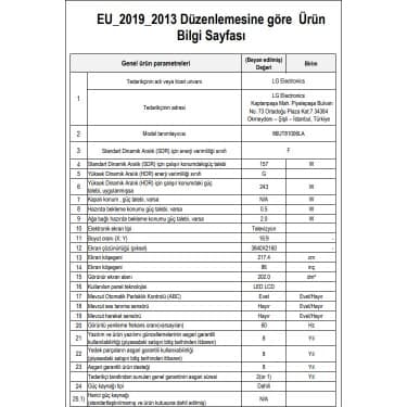 LG 86UT8100 86" 218 Ekran 4K Ultra HD webOS Smart LED TV 5