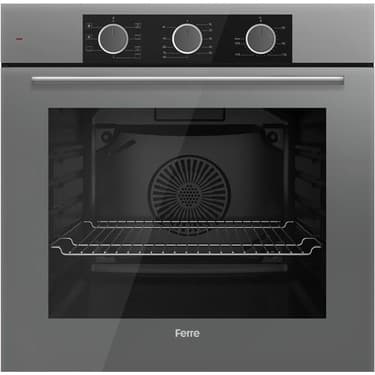 Ferre Flowart Basıc Serisi Gri Ankastre Set (CS208 + XE62CPR + D082) 3