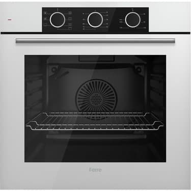 Ferre Flowart Basıc Serisi Beyaz Ankastre Set (ED076+ XE62CB + D081 ) 2