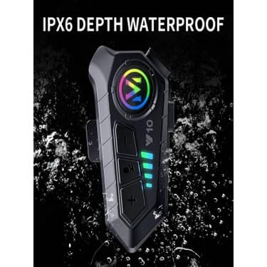 Deanb Y0010 Ipx6 Su Geçirmez Rgb Sesli Asistan Hd Ses 5.3 Bluetooth Wireless Interkom Kask Kulaklığı 4
