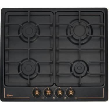 Ukinox Ukınox Vintage Rustik Antrasit Ankastre Set (Vintage Antrasit Davlumbaz-Vintage Antrasit Ocak-Vintage Antrasit Fırın) 3