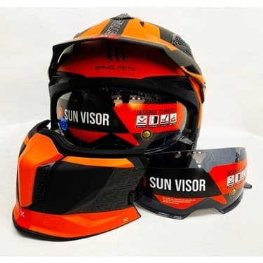 MT Streetfighter Sv Totem B4 Modüler Motosiklet Kaskı Mat Renk 2