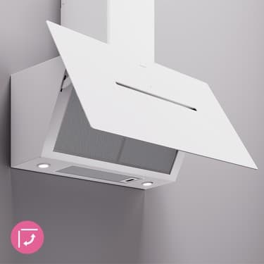 Kügerr D8 90 cm Beyaz Sessiz Davlumbaz 2