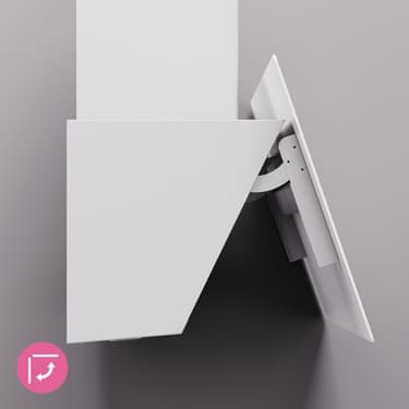 Kügerr D8 90 cm Beyaz Sessiz Davlumbaz 3