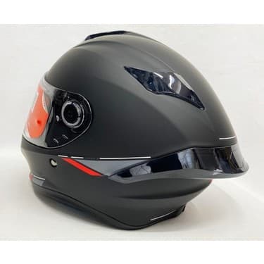 MT Targo S Mat Siyah A1 Şeffaf Vizörlü V-14B Motosiklet Kaskı 2