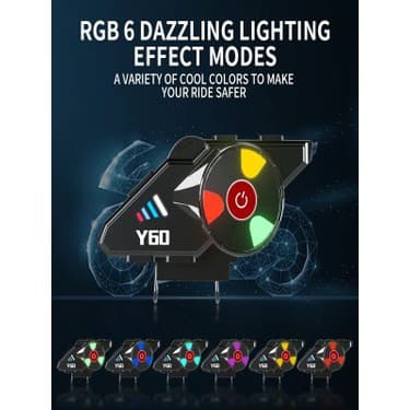 Deanb Y600 Ipx6 Su Geçirmez Rgb Bluetooth 5.3 Sesli Asistan Interkom Kask Kulaklığı 1000MAH 3