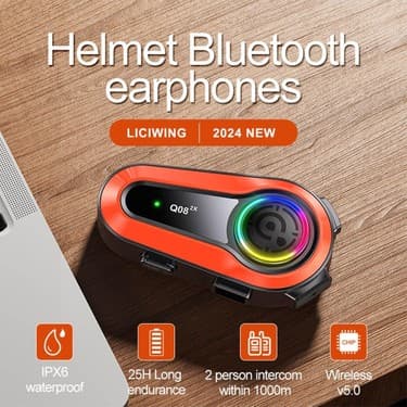 Mimtec Motosiklet Interkomlu Bluetooth Kulaklık: Yüksek Kaliteli Ses ve Geniş Uyumluluk 3