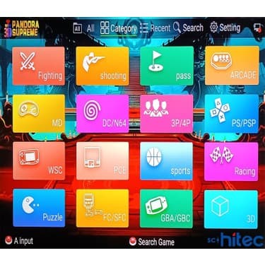 Schitec 4K Arcade Station 3D Supreme 8000 Oyunlu Tv Baglanan Atari Makinası 4