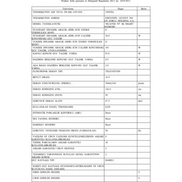 Vestel 50UA9540 50" 127 Ekran Dahili Uydu Alıcılı 4K Ultra HD Smart LED TV 6