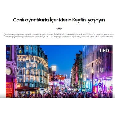 Samsung 4K Ultra HD HDR10 Monitör 109 Ekran 43" Wi-Fi Bağlantı Smart Slim Monitör- TV 8