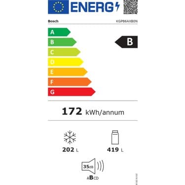 Bosch KGP86AXB0N B Enerji Sınıfı 621 Lt No Frost Buzdolabı Siyah Inox 4