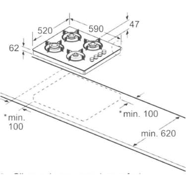 Silverline FS5425B01 Set Üstü Ocak Siyah 2