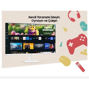 Samsung M5 27" Wi-fi Bağlantı Akıllı TV-monitör 4ms 60hz 1920 X 1080 FullHD Smart Slim Monitör TV Siyah 2