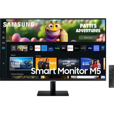 Samsung Akıllı TV-Monitör 80CM Ekran 32" Wi-Fi Bağlantı 4ms 60hz 1920 x 1080 32'' M5 Smart Slim Monitör FullHD TV 32'' M5- Duvar Montaj Aparatı Hediyeli 4
