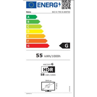 Beko B43 D 790 B 43" 109 Ekran Uydu Alıcılı 4K Ultra HD Smart LED TV 5