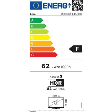 Beko B50 C 865 B 50" 127 Ekran Uydu Alıcılı 4K Ultra HD Smart LED TV 6