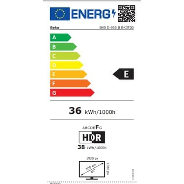 Beko B40 D 695 B 40" 101 Ekran Uydu Alıcılı Full HD Smart LED TV 4