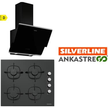 Silverline CS5335B01 - 3490 Oslo Siyah 2 Li Ankastre Set 2