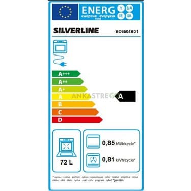 Silverline BO6504B01 S4 Ankastre Fırın Siyah 5