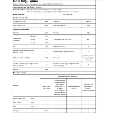 Samsung RF71DB965E8CTR E Enerji Sınıfı 819L No Frost Cooling Gardrop Tipi Buzdolabı 5