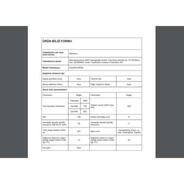 Siemens Sıemens KG55NVWE0N E Enerji Sınıfı 483 L Nofrost Altan Donduruculu Buzdolabı 4