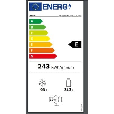 Beko 970406 MB No Frost Beyaz Tezgah Seviyesi Buzdolabı 130 L 4