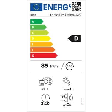 Beko Bm 4144 Ok I D Enerji Sınıfı 4 Programlı Inox Bulaşık Makinası (otomatik kapı açma özelliği) 4