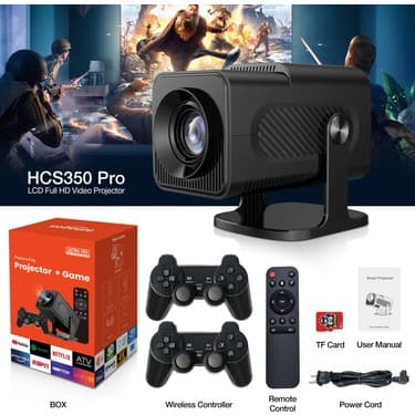 Bilişim Burada HCS350 Pro Retro Video Oyunu Konsolu + Android Tv + Dahili Hoparlör 2