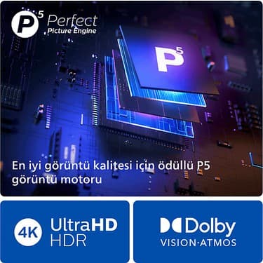 Philips The One 75PUS8909/12 75'' 189 Ekran Uydu Alıcılı 4K Ultra HD Smart Ambilight LED TV 6