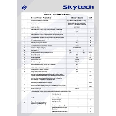 Skytech 32ST2100 32" 81 Ekran Dahili Uydu Alıcılı HD Ready Smart LED TV 8