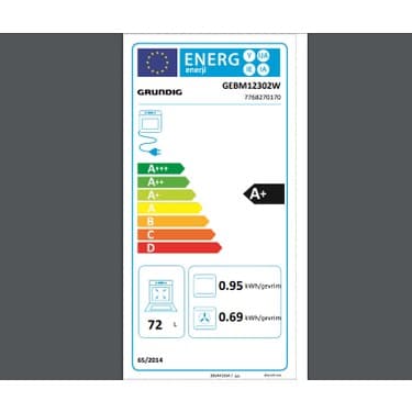 Grundig Grundıg Gebm 12302 Zg 72L Ankastre Fırın Gri 5