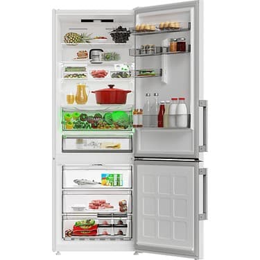 Grundig GPKND 490 E Duo-No Frost Alttan Donduruculu Buzdolabı Beyaz (490L) 2