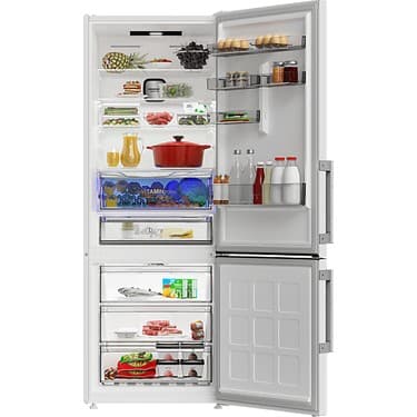 Grundig GPKND 490 E Duo-No Frost Alttan Donduruculu Buzdolabı Beyaz (490L) 4