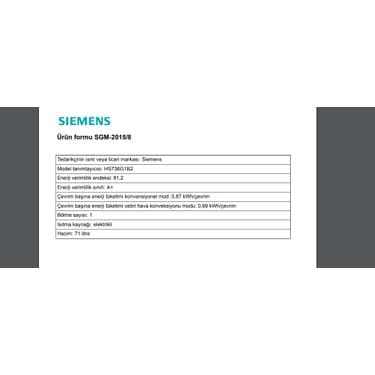 Siemens Sıemens HS736G1B2 A+ Enerji Sınıfı 71 Lt Ankastre Fırın 6