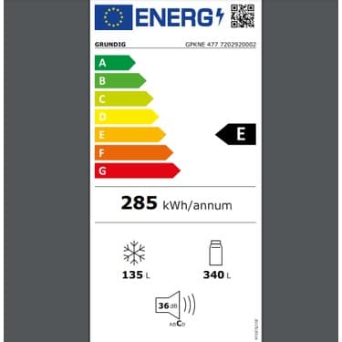 Grundig GNKNE 477 E Duo-No Frost Beyaz Buzdolabı, 477 L, Alttan Donduruculu 4