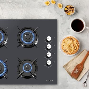 Kumtel KO-40TAHDF Siyah Cam Ankastre Ocak 2