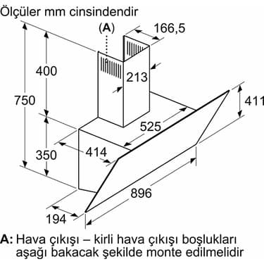 Bosch DWK97PJ60T Ankastre Davlumbaz 5