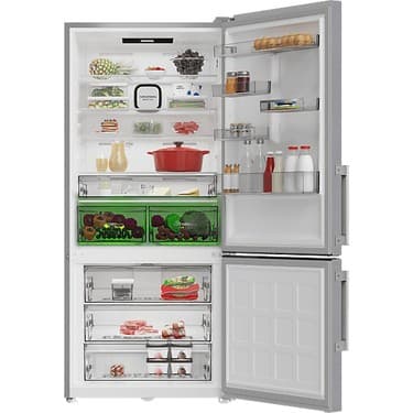 Grundig Grundıg Gpknd 615 I E Enerji Sınıfı 615 L Duo-No Frost Alttan Donduruculu Buzdolabı Inox 2