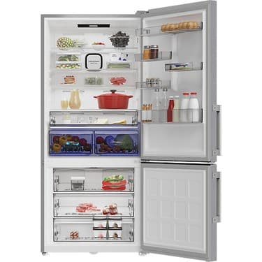 Grundig Grundıg Gpknd 615 I E Enerji Sınıfı 615 L Duo-No Frost Alttan Donduruculu Buzdolabı Inox 4