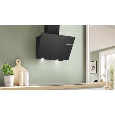 Bosch DWK66PJ60T Eğimli Davlumbaz Duvar Tipi Siyah Renk 60 cm 700 m3/sa Yüksek Emiş Gücü 3