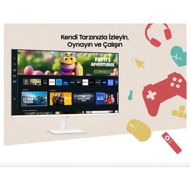 Samsung 27 Inc M5 FHD 60hz 4ms 1920 X 1080 FullHD Smart Slim Monitör TV Siyah 8